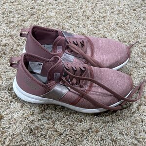 New Balance Women's Mauve and Silver Sneakers